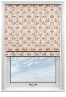 Midford, Mantels Stripe Rosies Pink - Twist&Fit Roman Blind